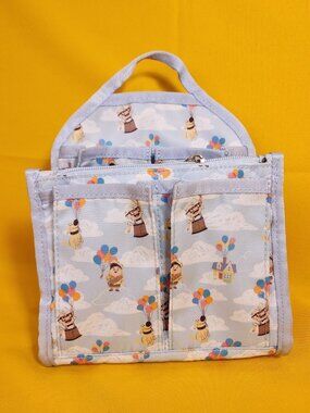 Disney Pixar UP Carl Dug Russel Balloon House Mini Backpack Organizer Insert NEW